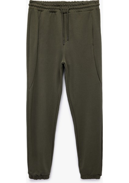 Pamuklu Cep Detaylı Beli Bağcıklı Jogger Eşofman Altı