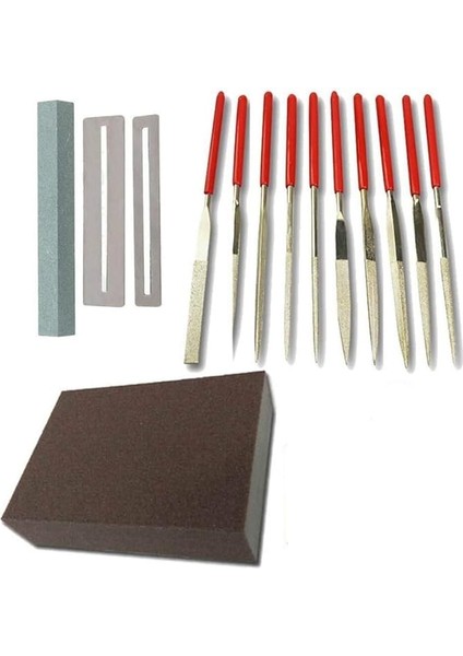 Paslanmaz Çelik Gitar Fret Parlatma Dosya Kiti Fret Parlatma Koruma Conta Taşlama Taş Gitar Tamir Aracı Enstrüman Dıy Set
