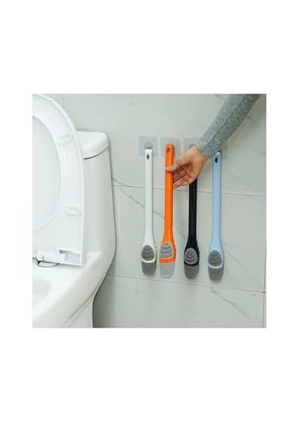 Silikon Tuvalet Klozet Detay Temizleme ve Detay Fırçası 2'li Set modelleri