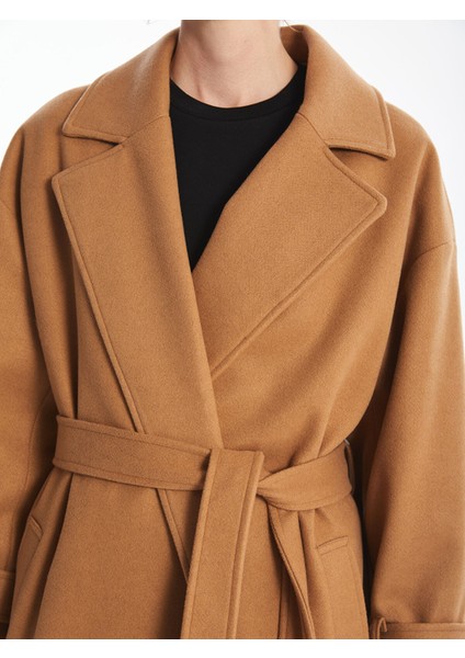 Yeni Sezon Ceket Yaka Oversize Kadın Kaşe Kaban modelleri