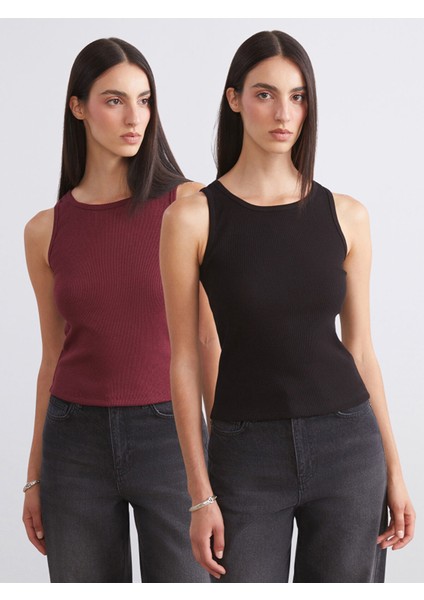 Yeni Sezon Bisiklet Yaka Kadın Atlet 2'li