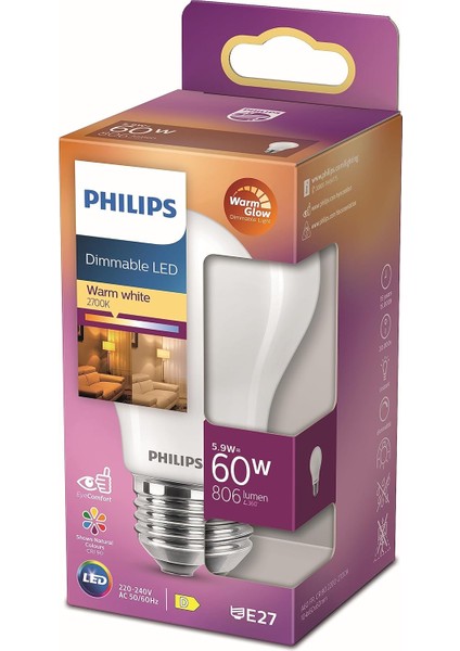 LED 60W A60 E27 Fr WGD90 Srt4