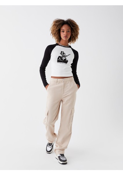 Yeni Sezon Standart Fit Kadın Kargo Pantolon fiyatları
