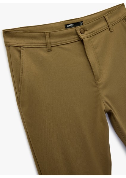 Slim Fit Cepli Viskon Karışımlı Kumaş Pantolon modelleri