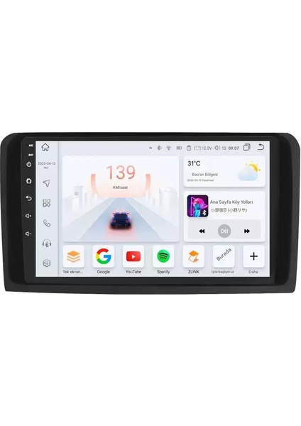 Mercedes ml Wifi Gps Carplay 9 Inç 4+64GB Kamera Multimedya Navigasyon Sistemi - 2006-2011 Model fiyatları