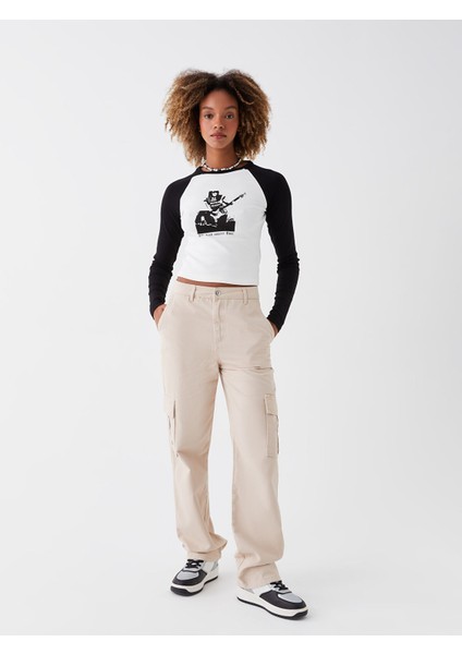 Yeni Sezon Standart Fit Kadın Kargo Pantolon modelleri