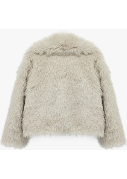 Geniş Yaka Oversize Suni Kürk Ceket fırsatları