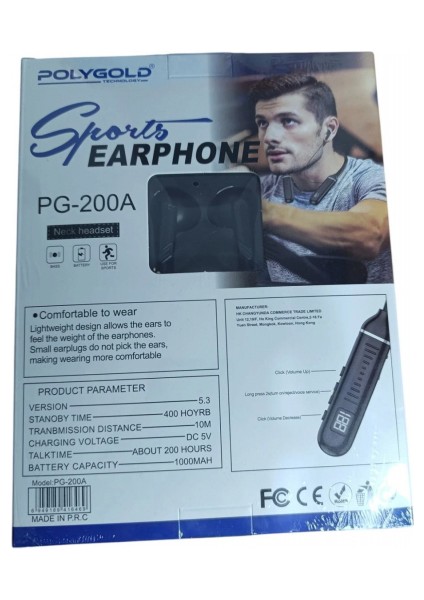 Sports Earphone PG-200A Bluetooth Kulaklıklar fiyatları
