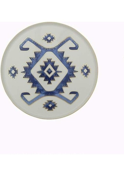 Arabesque Desen Düz Tabak 18CM