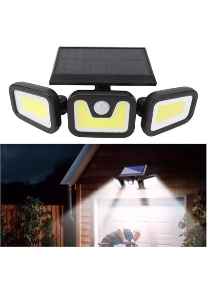 85W Güneş Enerjili Hareket Sensörlü Duvar Lambası Kutusu 2 Ünite (5047)