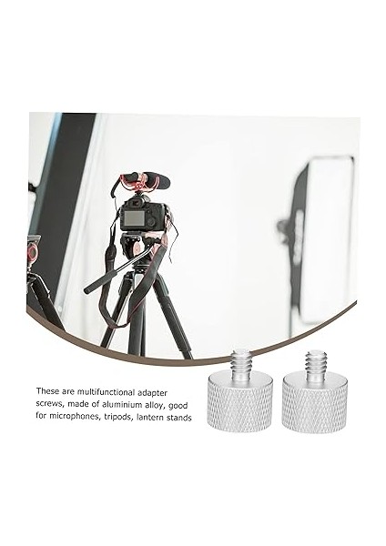 2 Adet Transfer Vidası Mikrofon Standı Adaptörü Mikrofon Adaptörü Vida Adaptörü Mikrofon Vida Adaptörleri Mikrofon Klipsi Adaptörü Metal Silver fiyatları