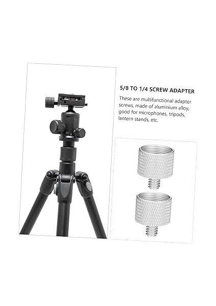 2 Adet Transfer Vidası Mikrofon Standı Adaptörü Mikrofon Adaptörü Vida Adaptörü Mikrofon Vida Adaptörleri Mikrofon Klipsi Adaptörü Metal Silver fırsatları