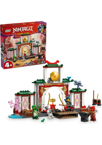 Spinjitzu Tapınağı 71831-4 Yaş ve Üzeri Çocuklar Için 4 Minifigürle Ejderha Modeli Içeren Yaratıcı Oyuncak Yapım Seti, Doğum Günü Hediyesi (158 Parça)