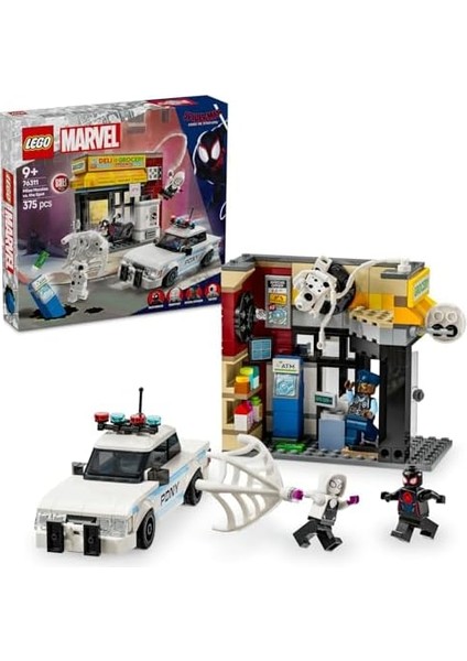 |: Miles Morales, Spot'a Karşı 76311-9 Yaş ve Üzeri Çocuklar Için Süper Kahraman Figürü Içeren Oyuncak Yapım Seti, Doğum Günü Hediyesi (375 Parça) modelleri