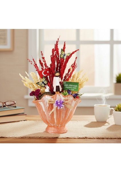 Vazo Midye Teraryum - Öğretmenler Günü Hediyesi fiyatları