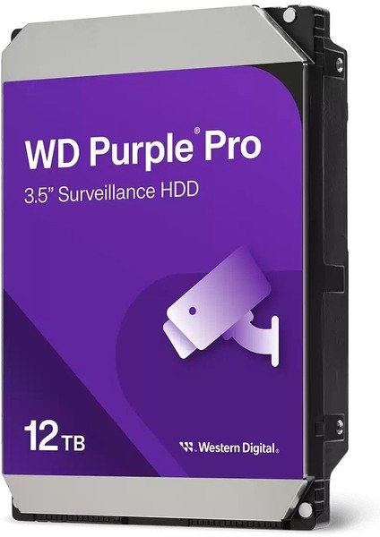 Purple 12TB 7200RPM 256MB Sata3 6gbit/sn WD121PURP Nas HDD Resmi Disti Garantili