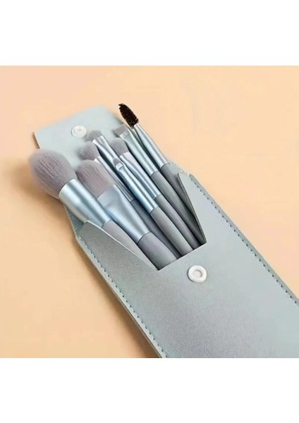 8'li Makyaj Fırça Seti, Su Yeşili Seyahat Çantalı, Profesyonel Kozmetik Fırçalar fiyatları