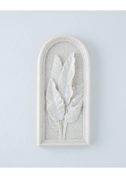 Leafs Duvar Aksesuarı 15X3X32,5 cm Bej