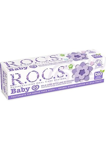 R.o.c.s. Rocs Baby 0-3 Yaş Florürsüz Bebek Diş Macunu - Ihlamur Özlü - 45G modelleri