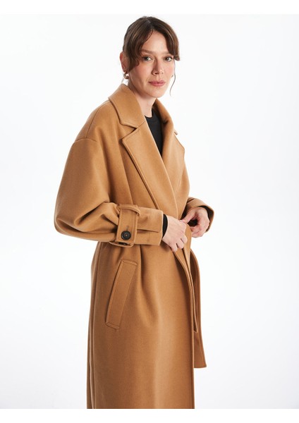 Yeni Sezon Ceket Yaka Oversize Kadın Kaşe Kaban fiyatları