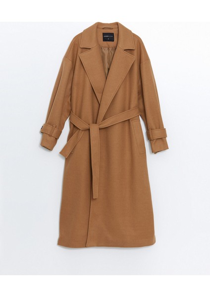 Yeni Sezon Ceket Yaka Oversize Kadın Kaşe Kaban indirimleri