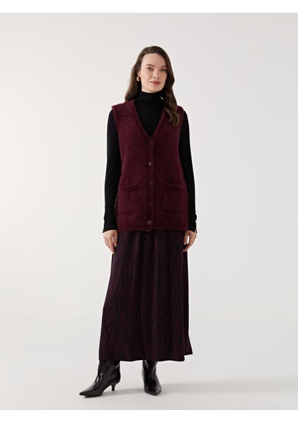 Yeni Sezon V Yaka Kadın Triko Yelek fırsatları