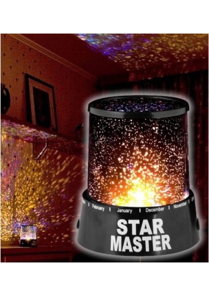 Duvara Işık Yıldız Yansıtan Star Master Gece Lambası modelleri