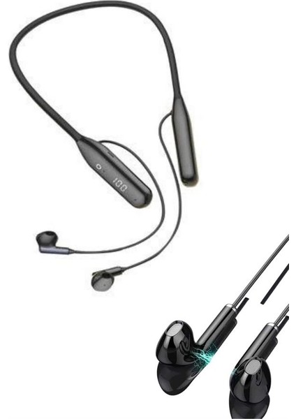 Bfs Boyun Bantlı Kablolu Yüksek Ses Kaliteli Bluetooth Kulaklık Uzun Pil Ömrü modelleri