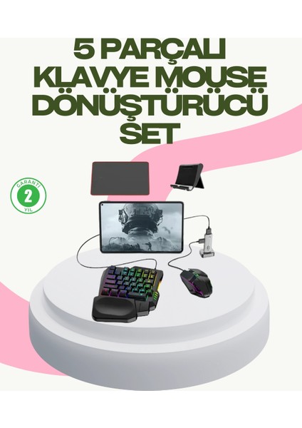 Bfs Rekabetçi Mobil Oyun Aksesuarı | Klavye + Mouse + Hızlı Dönüştürücü