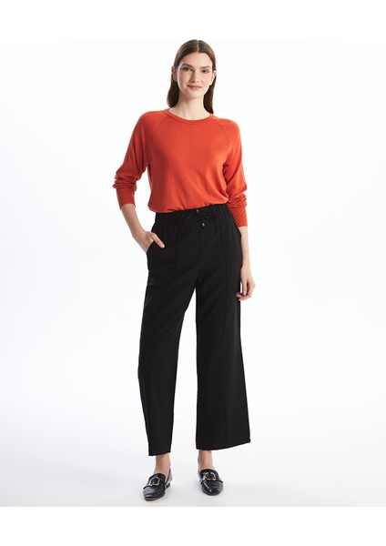 Yeni Sezon Beli Lastikli Loose Fit Kadın Pantolon