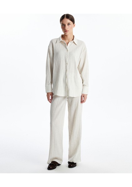Yeni Sezon Dokulu Oversize Kadın Gömlek fiyatları