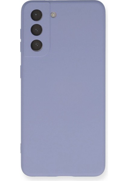 S21 Kılıf Nano Içi Kadife Silikon - LILA-(5796)