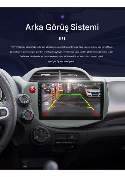Honda Fit Wifi Gps Carplay 10 Inç 2+32GB Kamera Multimedya Navigasyon Sistemi - 2009-2012 Model indirimleri