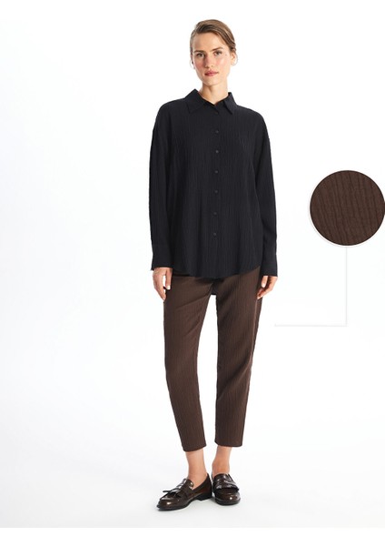 Yeni Sezon Kadın Beli Lastikli Düz Pantolon