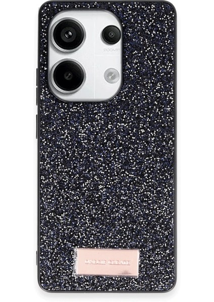 Redmi Note 13 4g Bright Simli Kapak - SIYAH-(5796)