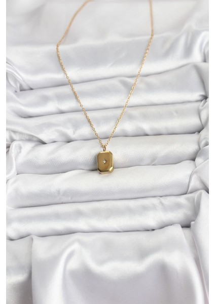 Bfs 316L Çelik Zincir Gold Renk Minimal Kutup Yıldızı Model Kadın Kolye fiyatları