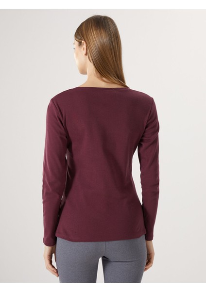 Yeni Sezon V Yaka Düz Uzun Kollu Kadın Tişört indirimleri