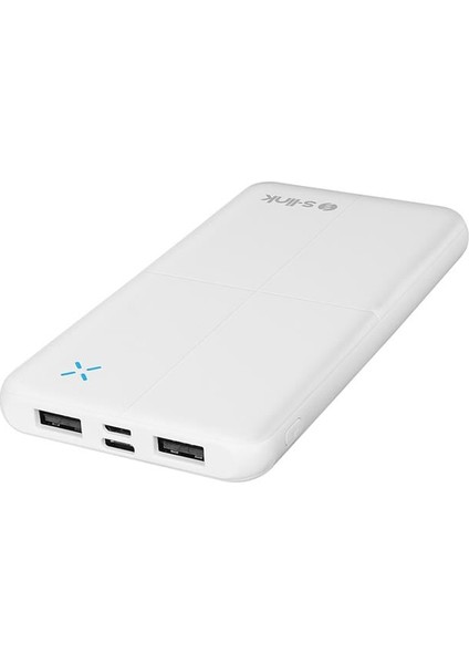 S-Link IP-G12N 10.000MAH Microusb + Type-C Beyaz Taşınabilir Pil Şarj Cihazı