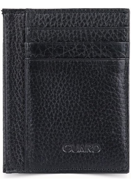 Guard Siyah Parlak Deri Kartlık