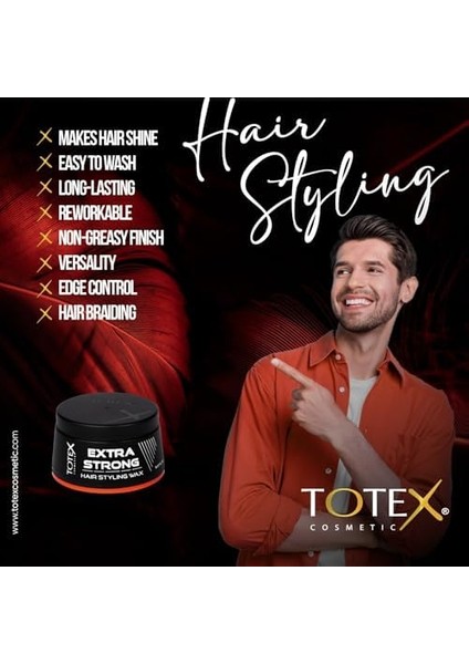 Totex Saç Şekillendirici Wax I Ekstra Güçlü Kenar Kontrolü Güçlü Tutuşlu Wax I Erkek ve Kadın Için I Berber Mağazası Kuaförler Için Sertifikalı Saç Aqua Wax 150ML fiyatları