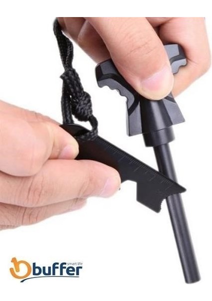 Acil Durum Magnezyum Çubuk Çakmaktaşı Hayatta Kalma Ateş Başlatıcı Çakmak Kiti Düdük Hediyel fırsatları