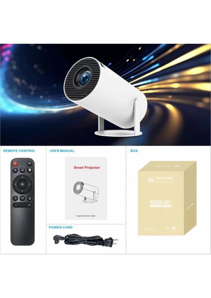 Taşınabilir Android Tv Özellikli Projeksiyon modelleri