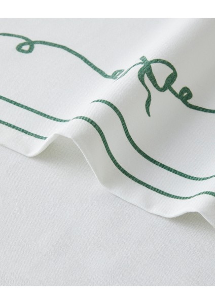 Ribbon Joy Polyester Runner 40X140 cm Yeşil-Beyaz modelleri