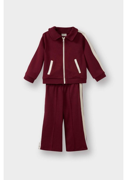 Erkek Bebek 2'li Takım Fermuarlı Sweatshirt Eşofman Altı G4348A525WN