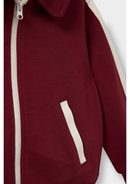 Erkek Bebek 2'li Takım Fermuarlı Sweatshirt Eşofman Altı G4348A525WN modelleri