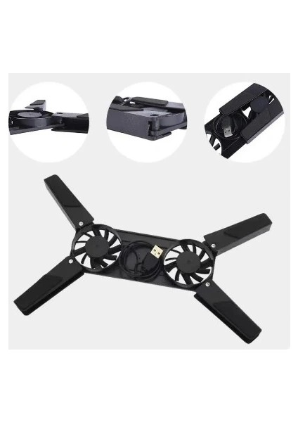 Katlanabilir Laptop Soğutucu 2 Fanlı (5047) fiyatları