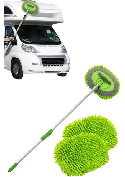 Yedek Mikrofiber Bezli Oto Yıkama Mop Seti