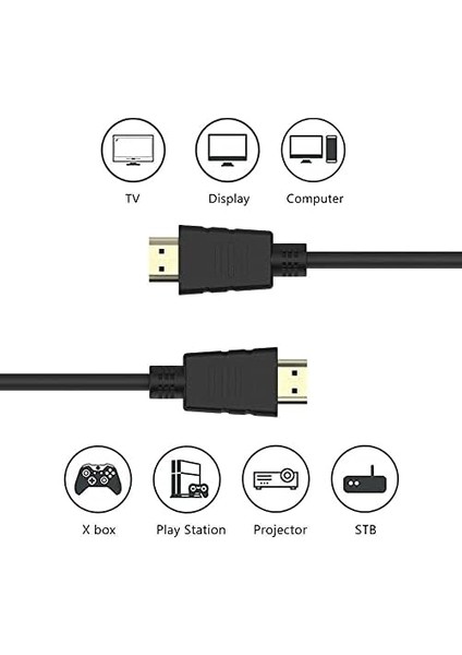 HDMI 1.4b Tv LCD Monitör Laptop Erkek Bağlantı Kablosu 1.5 M 4294 fiyatları