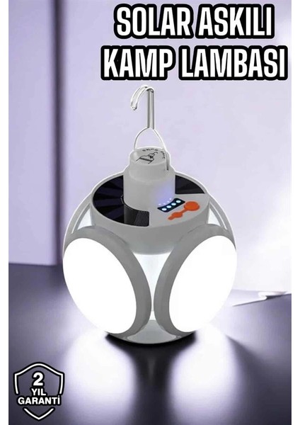 Bfs Güneş Enerjili Solar Aydınlatma Kamp Çadır Lambası Şarjlı Ampül LED Şarjlı El Feneri Işıldak fiyatları