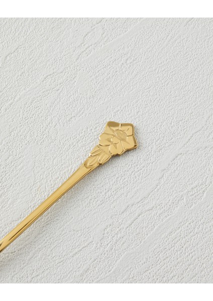 Flora Paslanmaz Çelik Kokteyl Çatalı 4 Parça Gold fiyatları